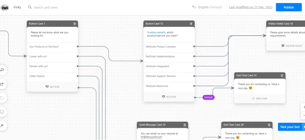 Automated Chatbots