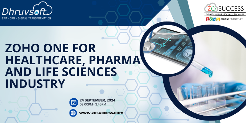 Webinar on Zoho One for Healthcare, Pharma, and Life Sciences Industry