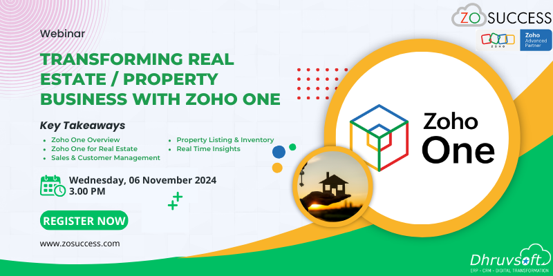 Transforming Real Estate / Property Business with Zoho One