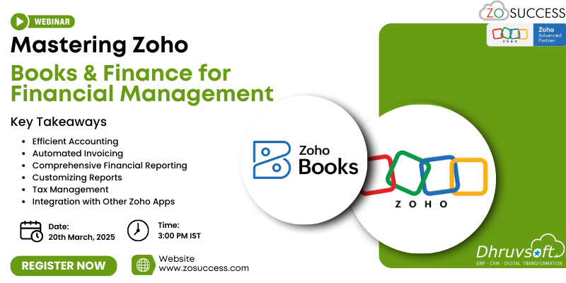 Webinar: Mastering Zoho Books & Finance for Financial Management