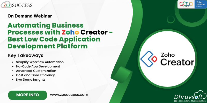 Zoho On Demand Webinar Webinar